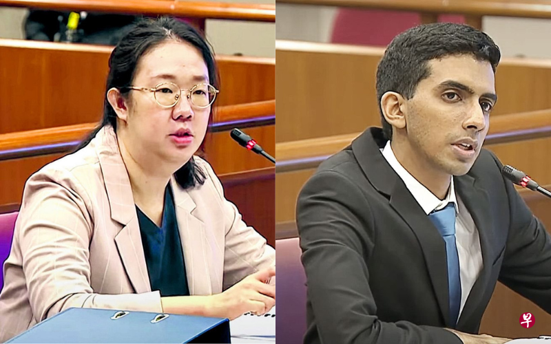 曾是辣玉莎秘书助理的罗佩英（左）在脸书上宣布退党消息时说，希望往后能当一名普通的公民，可以自由地表达个人看法。工人党干部纳登（右）去年12月在国会特权委员会听证会上供证，他认为领导没有明确指示辣玉莎澄清谎言，证词与工人党领袖对立。（档案照片）